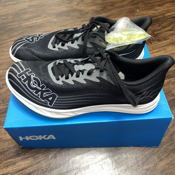 HOKA Crescendo 2 MD Track and Field Shoes Black/White Size Men’s 10 - Women 11.5 - Picture 1 of 8